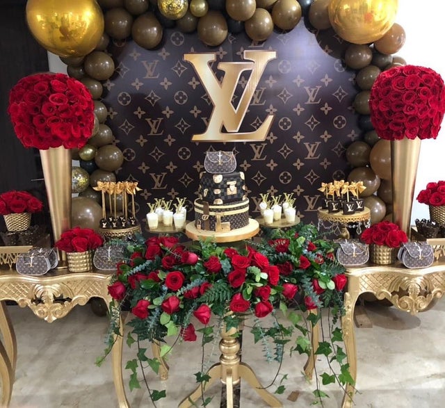 Louis Vuitton Themed Party Table