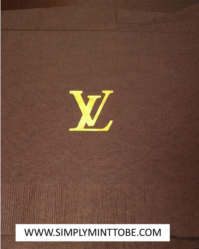 Louis Vuitton Gray Brown Og Fashion Birthday Banner Personalized Party  Backdrop Decoration