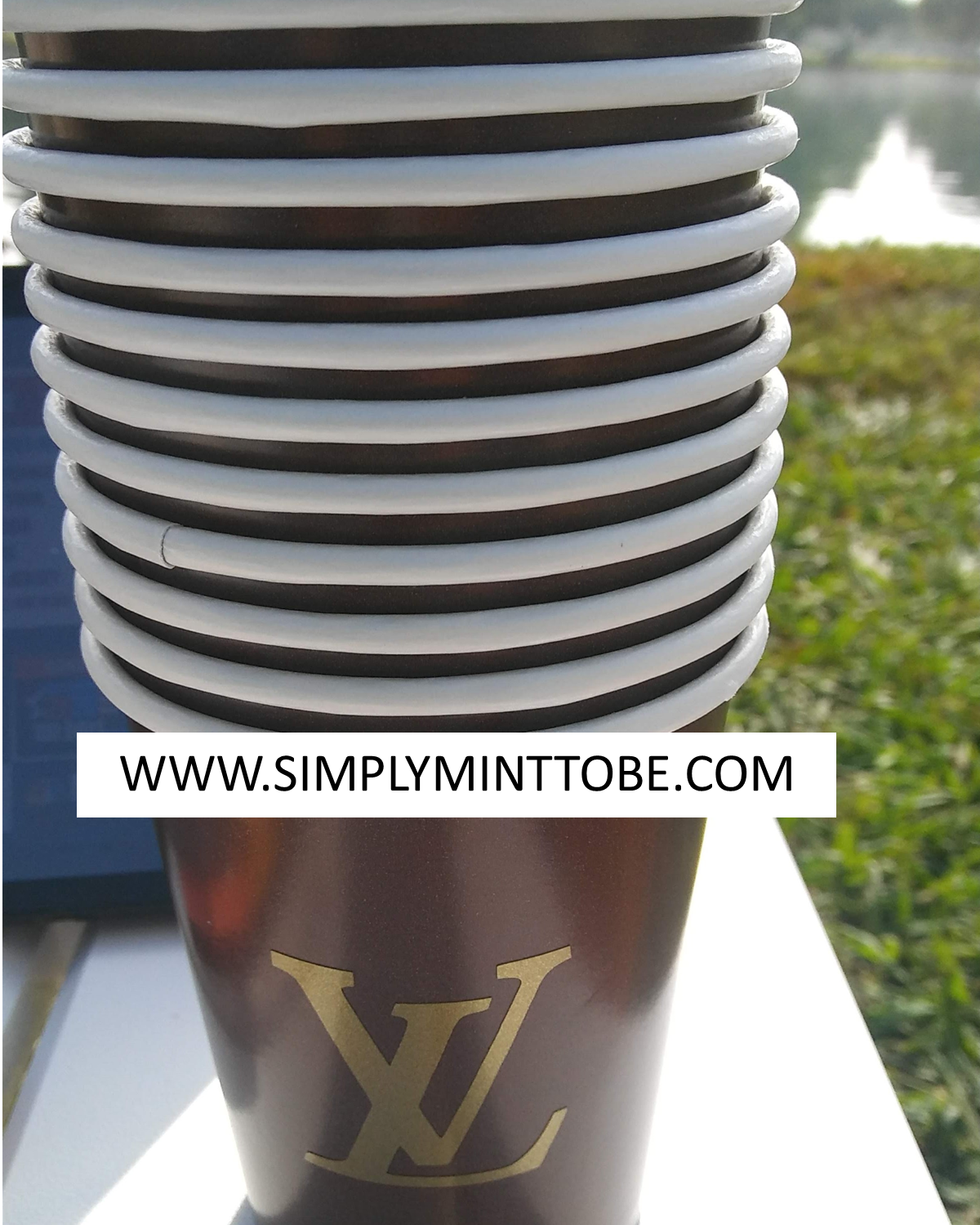 Louis Vuitton Inspired Styrofoam Cup