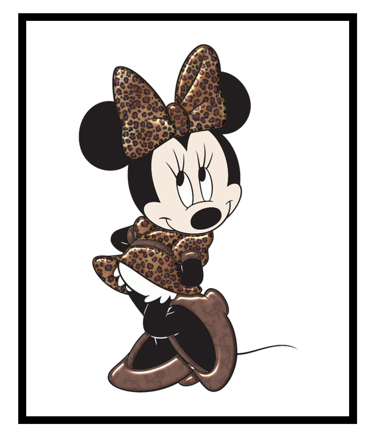 Louis Vuitton Minnie Mouse inspired 5x7 Poster or Sign